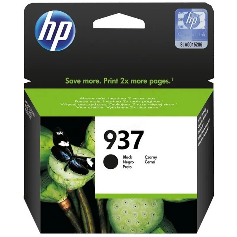 Original HP 4S6W5NE / 937 Druckkopfpatrone schwarz