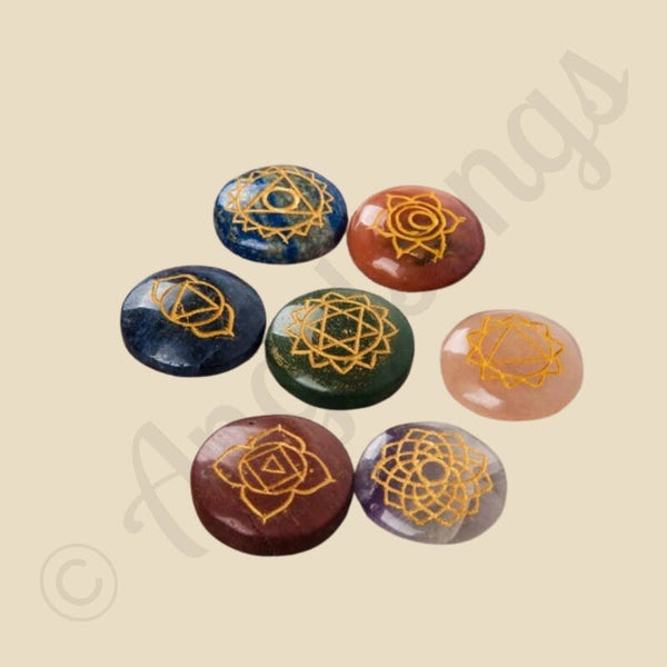 7 Chakra Edelstenen set in Opbergdoos