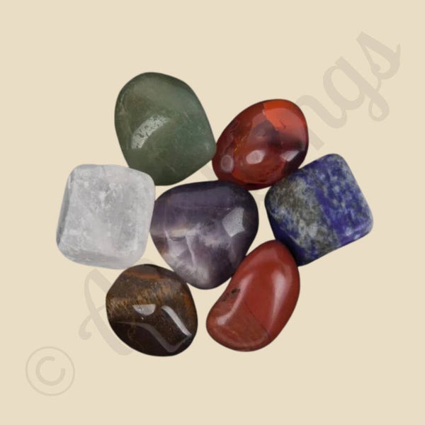 7 Chakra Trommelstenen Set