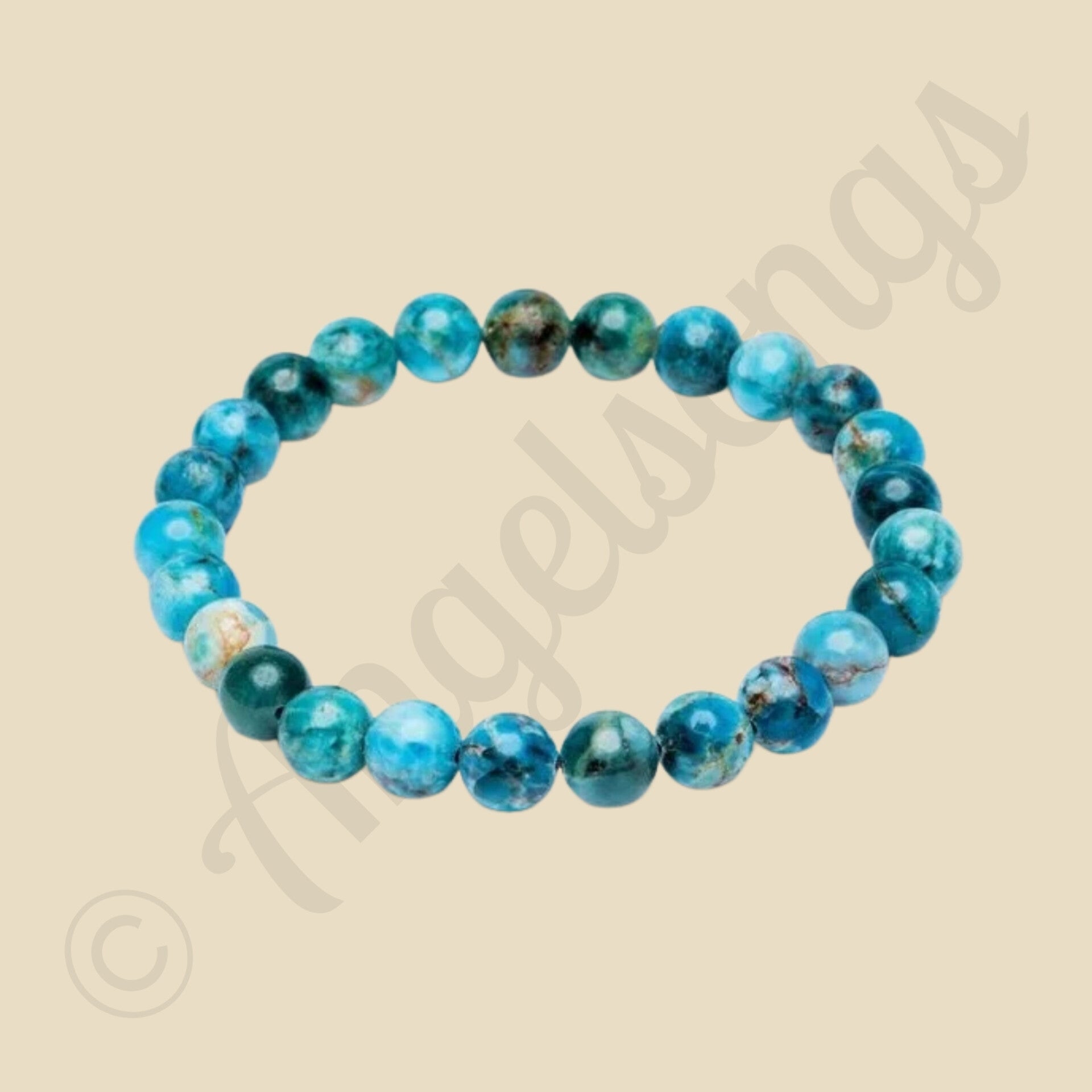 Apaptiet edelsteen armband 18 cm 8 mm