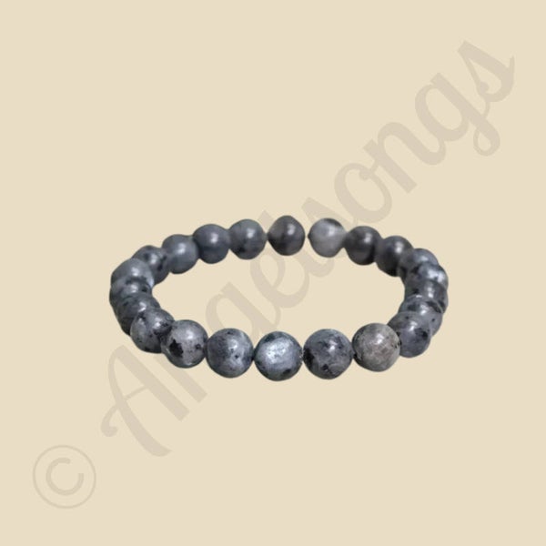 Armband Edelsteen Larvikiet 8 mm 18 cm