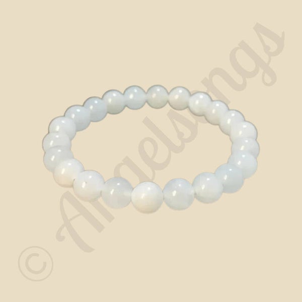 Armband Maansteen  edelsteen 18 cm  8 mm