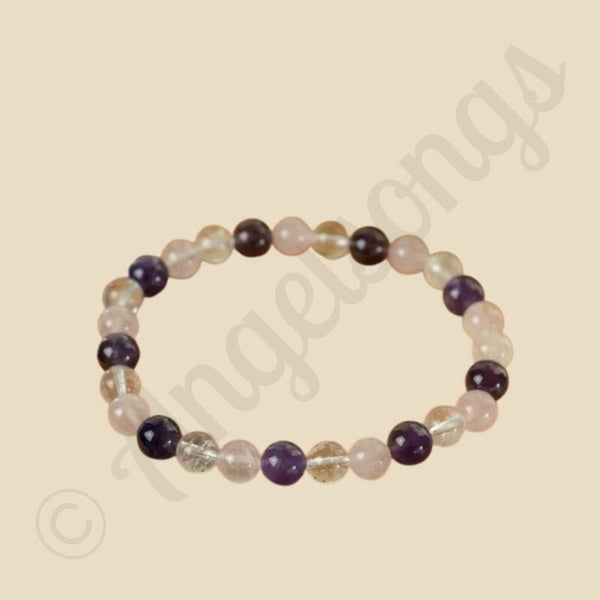 Edelsteen Armband Heren Groot Gouden Driehoek (8mm, 21 cm)