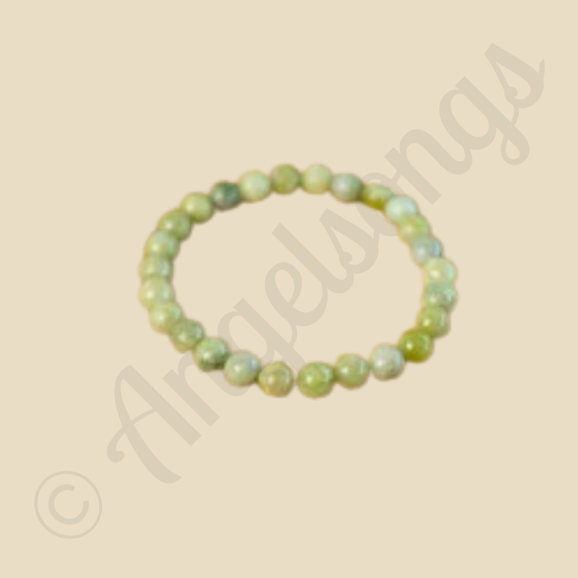 Edelsteen Armband Heren Groot Groene Jade (8mm, 21 cm)
