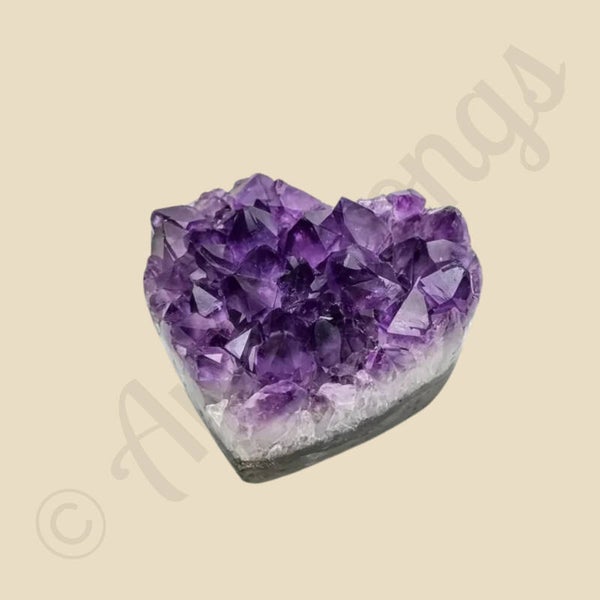 Hartvormige Amethist Kristal