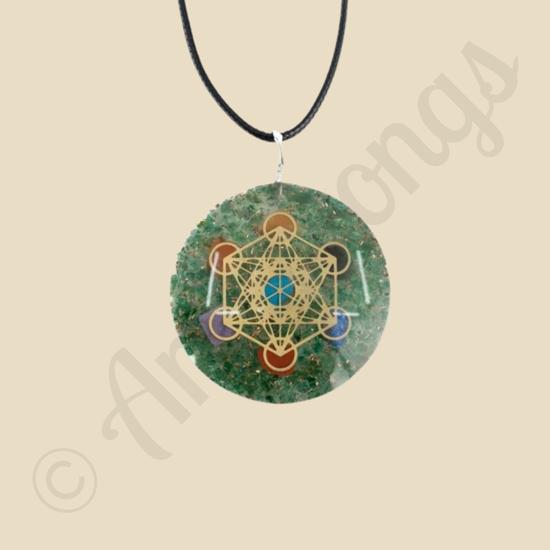 Orgonite Hanger Metatron Chakra Jade