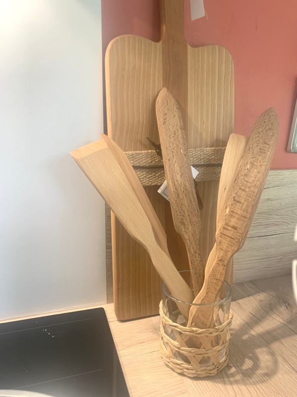 Couverts/ spatules en bois de hêtre recyclé