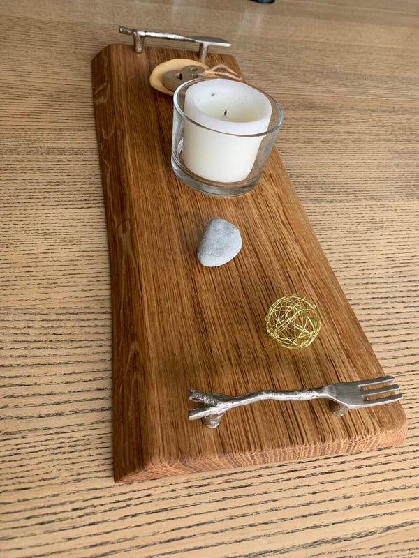 Plateau apéro/tapas/en chêne revalorisé