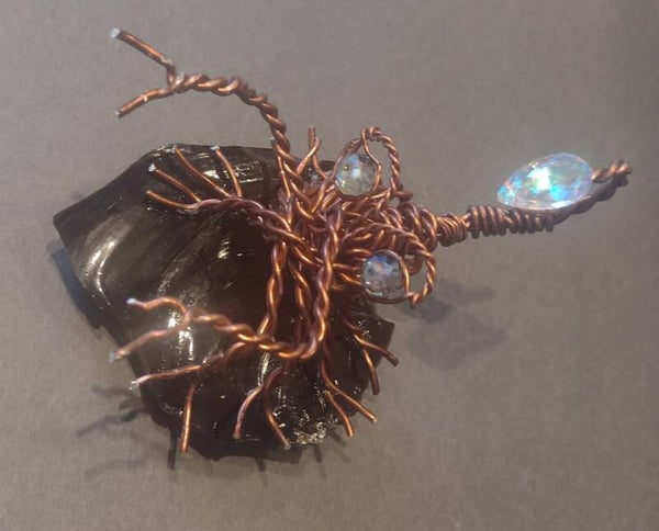 Scorpion on Black Obsidian