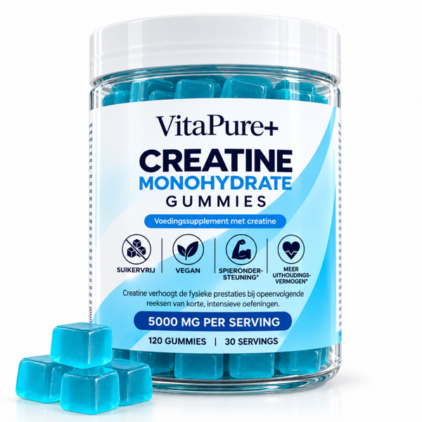 VitaPure+ Creatine Gummies – 5000 mg – 120 Vegan Gummies