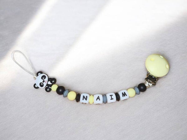 Attache tétine panda