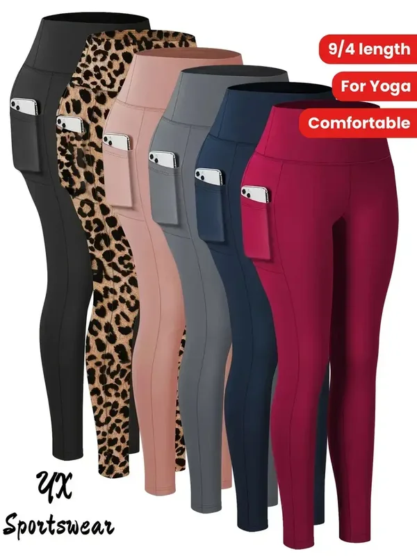 Women's High Waisted Yoga Pants with Pockets