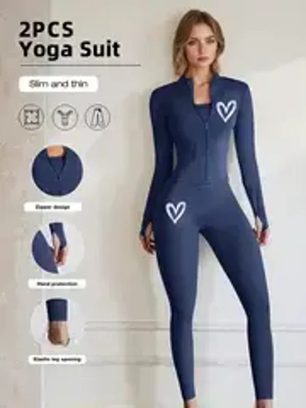 1pc Women's Seamless Yoga Jumpsuit -