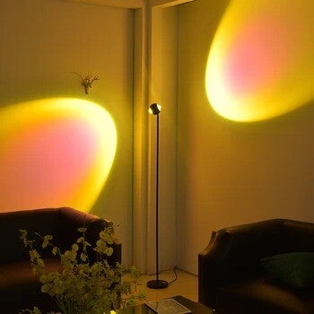 Bedroom Decorations Atmosphere LED Floor Lamps Room Decor Romantic Sunset Floor Lamp Background Wall Decor led Stand Light 220v