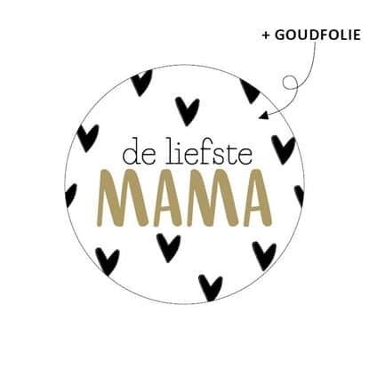 Stickers - De liefste mama - 1 stuk
