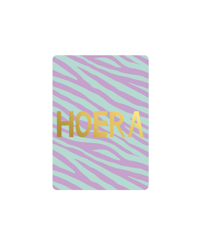 Wenskaart - Hoera
