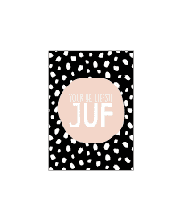 Minikaartje - Voor de liefste juf