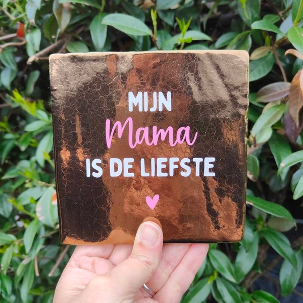 Tegeltje - Mijn/onze mama is de liefste