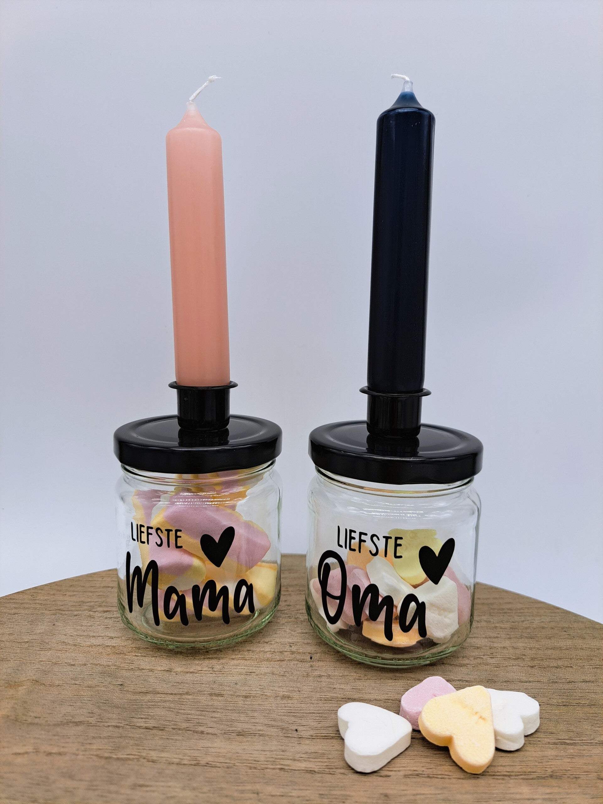 Kaarsenpotje - Liefste mama en oma