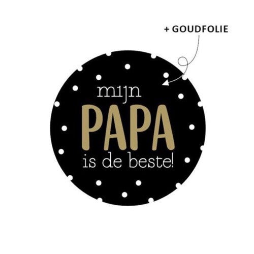 Stickers - Mijn papa is de beste - 1 stuk