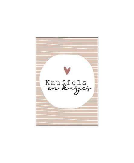 Minikaartje - Knuffels en kusjes