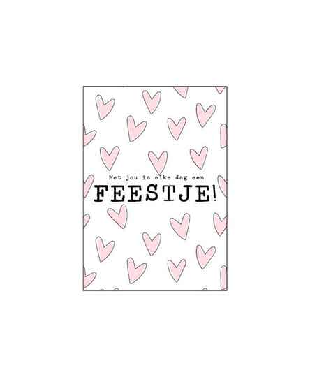 Minikaartje - Met jou is elke dag een feestje
