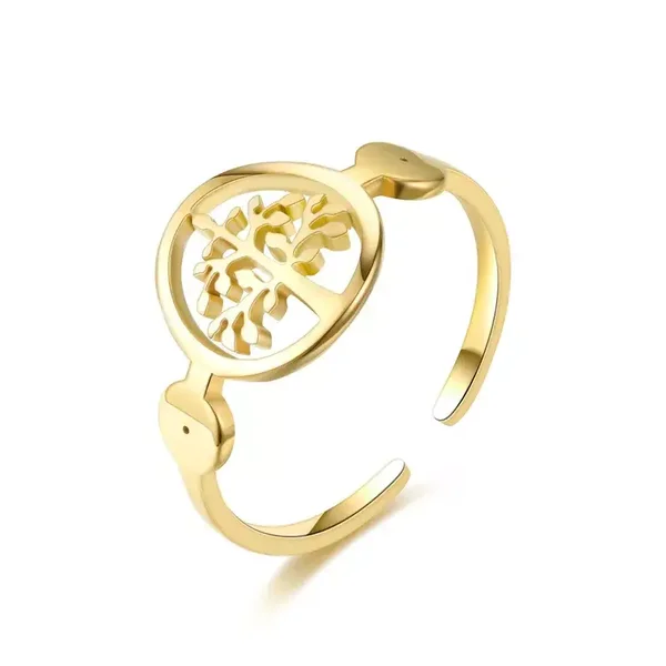 Bague simple réglable en acier titane