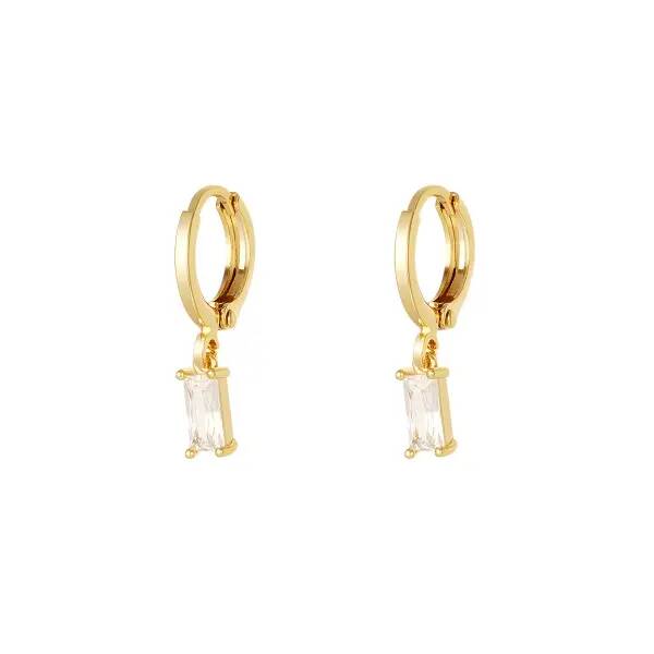Boucles d'oreilles pierre de couleur