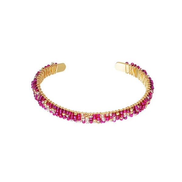 Bracelet perles colorées