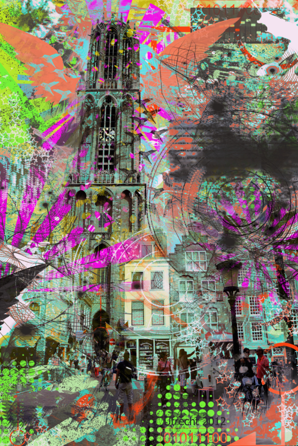 Modern Schilderij, Utrecht, SPECIAL DUTCH ART. Kunst galerie Domcityart Utrecht | Vrouwelijke Kunstenaar Amber Houweling. Nieuwe Moderne Digitale Hedendaagse Kunst. Urban streetart Utrecht. DOMCITYART Inspirerende fotoprints voor aan de muur. Illustratie 