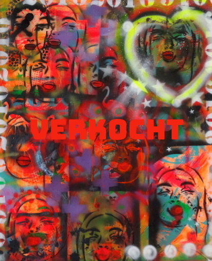 Modern Schilderij, Duck FACE. Utrecht, SPECIAL DUTCH ART. Kunst galerie Domcityart Utrecht | Vrouwelijke Kunstenaar Amber Houweling. Nieuwe Moderne Digitale Hedendaagse Kunst. Urban streetart Utrecht. DOMCITYART Inspirerende fotoprints voor aan de muur. I