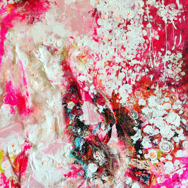 Pink Paradise | Schilderij canvas 120 x 90 cm