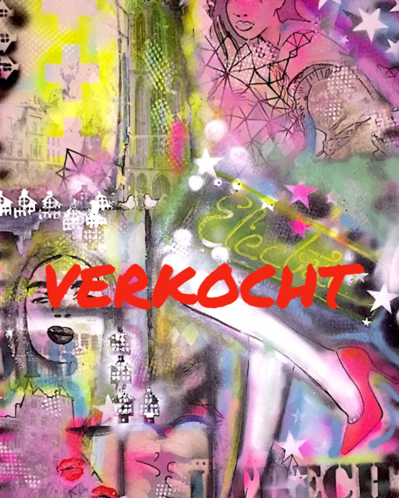 Modern Schilderij, Utrecht, SPECIAL DUTCH ART. Kunst galerie Domcityart Utrecht | Vrouwelijke Kunstenaar Amber Houweling. Nieuwe Moderne Digitale Hedendaagse Kunst. Urban streetart Utrecht. DOMCITYART Inspirerende fotoprints voor aan de muur. Illustratie