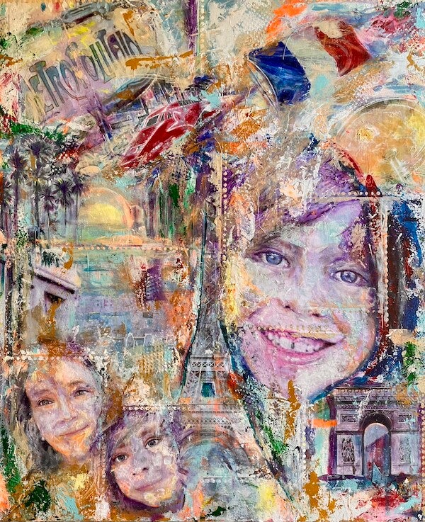 De moeder - Groot Schilderij Modern Canvas 120 x 100 cm