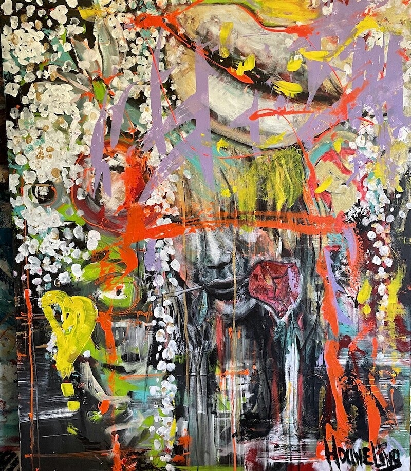 Modern EVA | Modern Schilderij canvas 120 x 100 cm