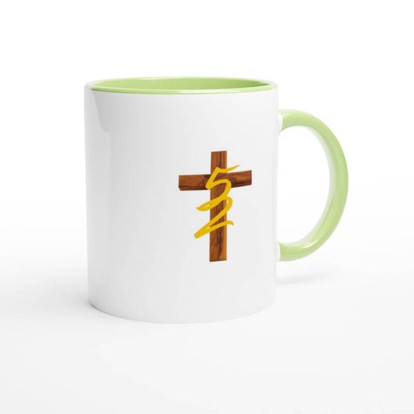 5and2 GREEN Bible Verse Ceramic Mug