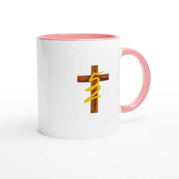5and2 PINK Bible Verse Ceramic Mug