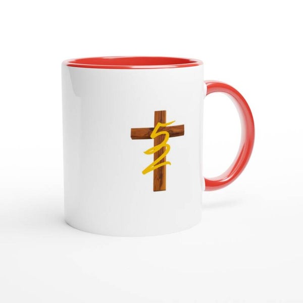 5and2 RED Bible Verse Ceramic Mug