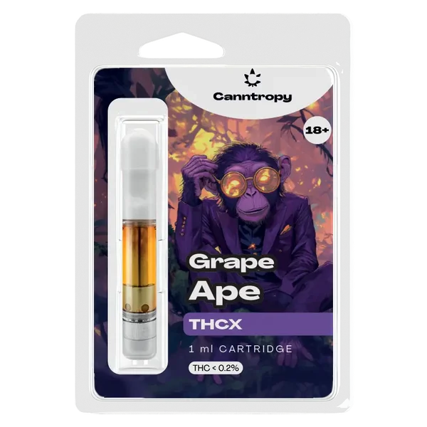Canntropy THCX Cartridge Grape Ape, THCX 10 %, 1 ml