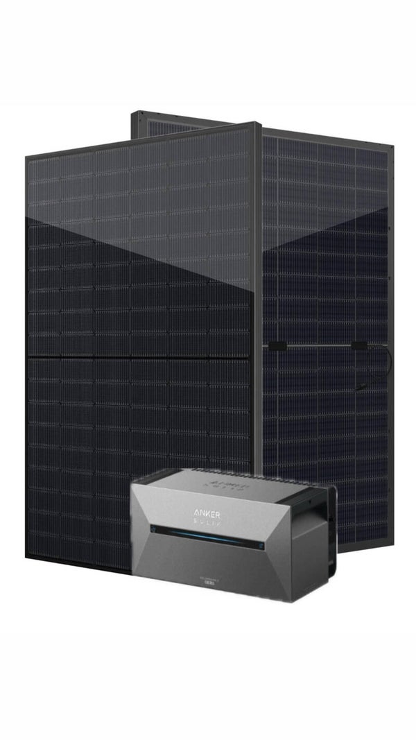1960W Balkonkraftwerk Bifazial Komplettset | Anker Solix 2 E1600
