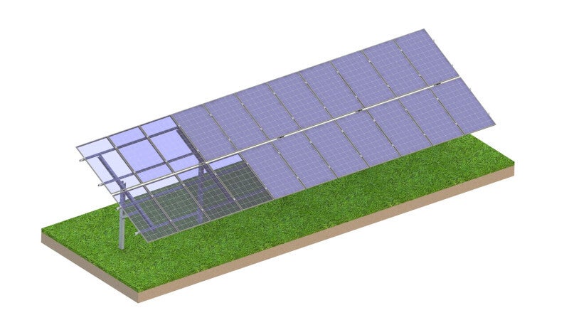 Freianlage 2x6 gerammt