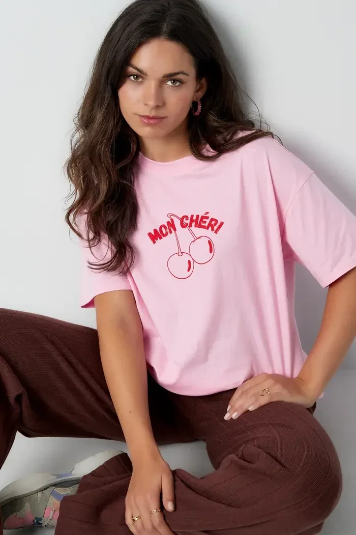 Mon Chéri  shirt - roze