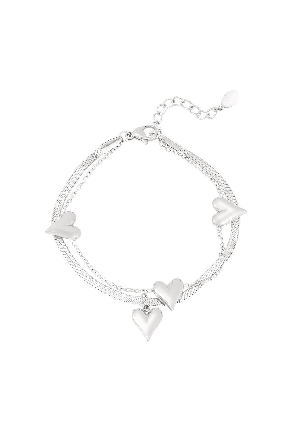 Heart to heart armband - Zilver of Goud kleur