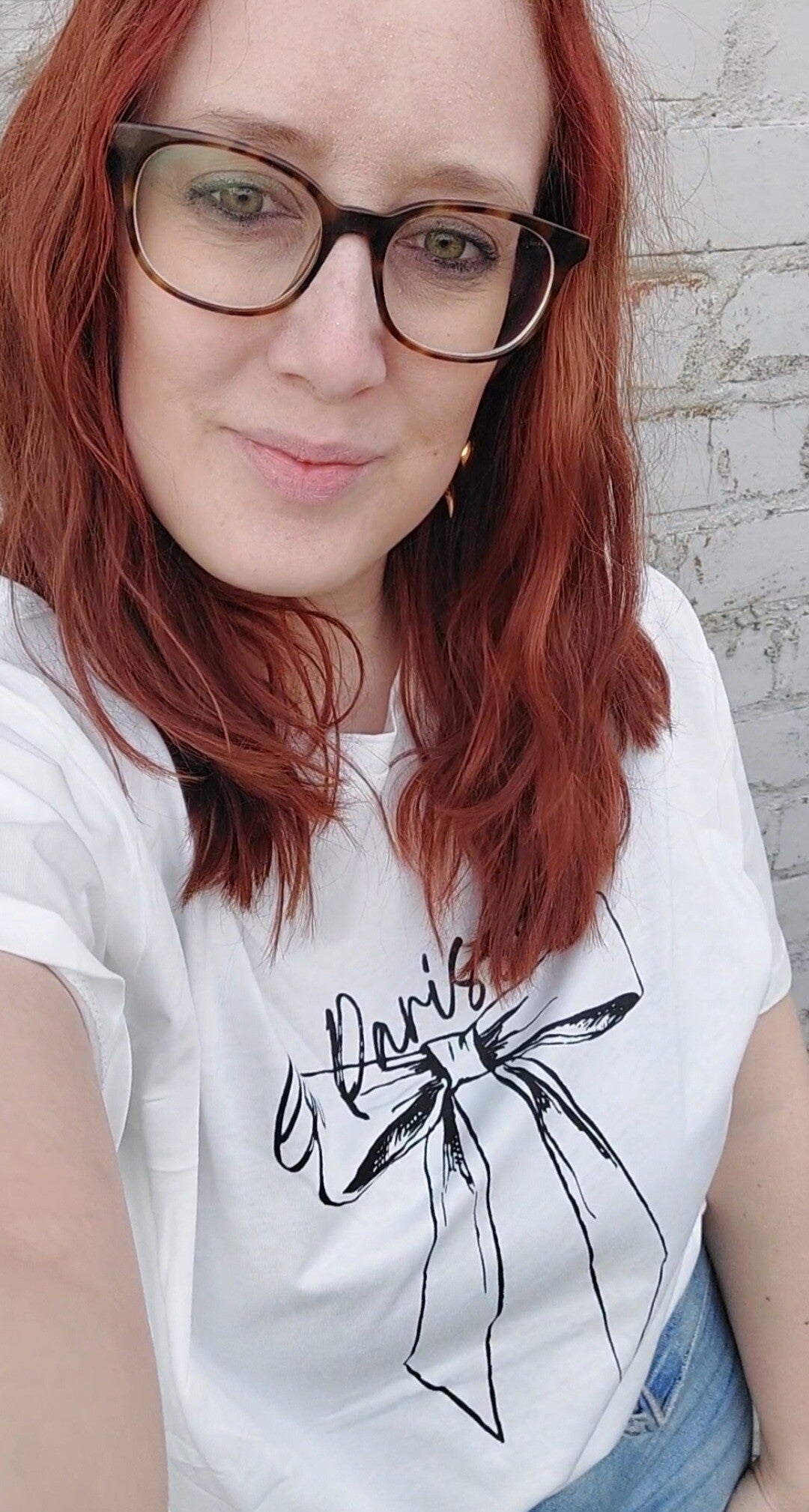 T-shirt la parissiene - wit maat L