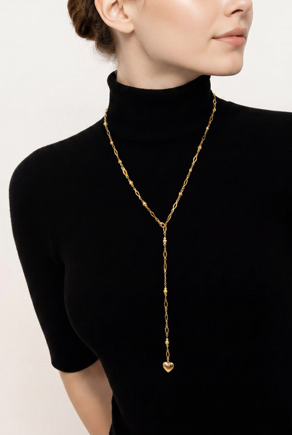 Ketting Y-vorm hartjes