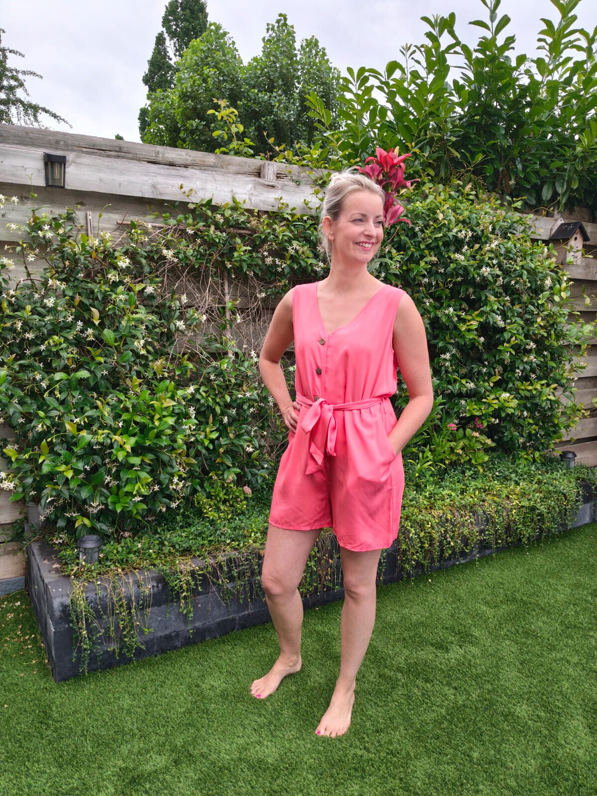 Jumpsuit roze