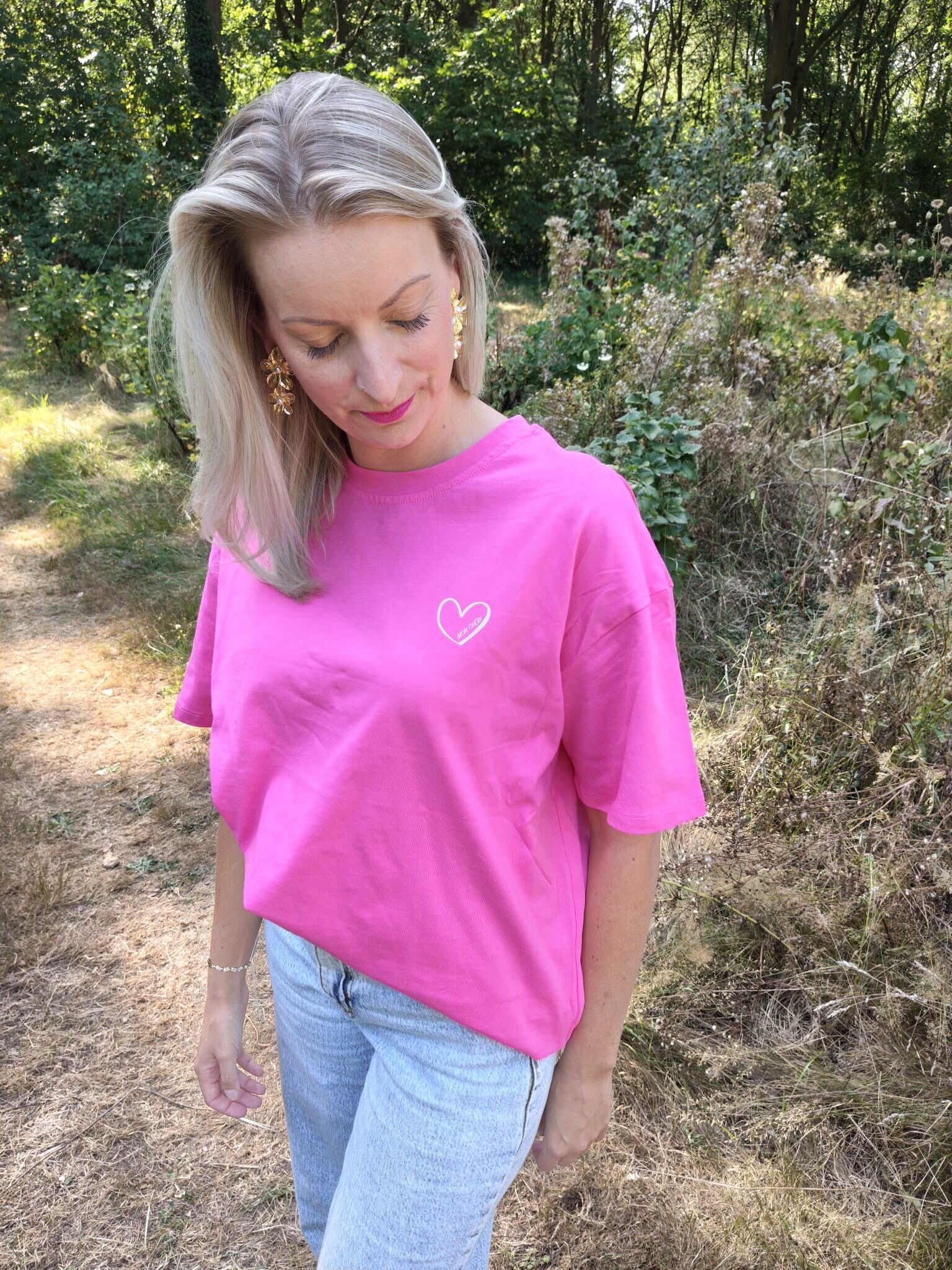 Mon Chéri T-shirt fuchsia