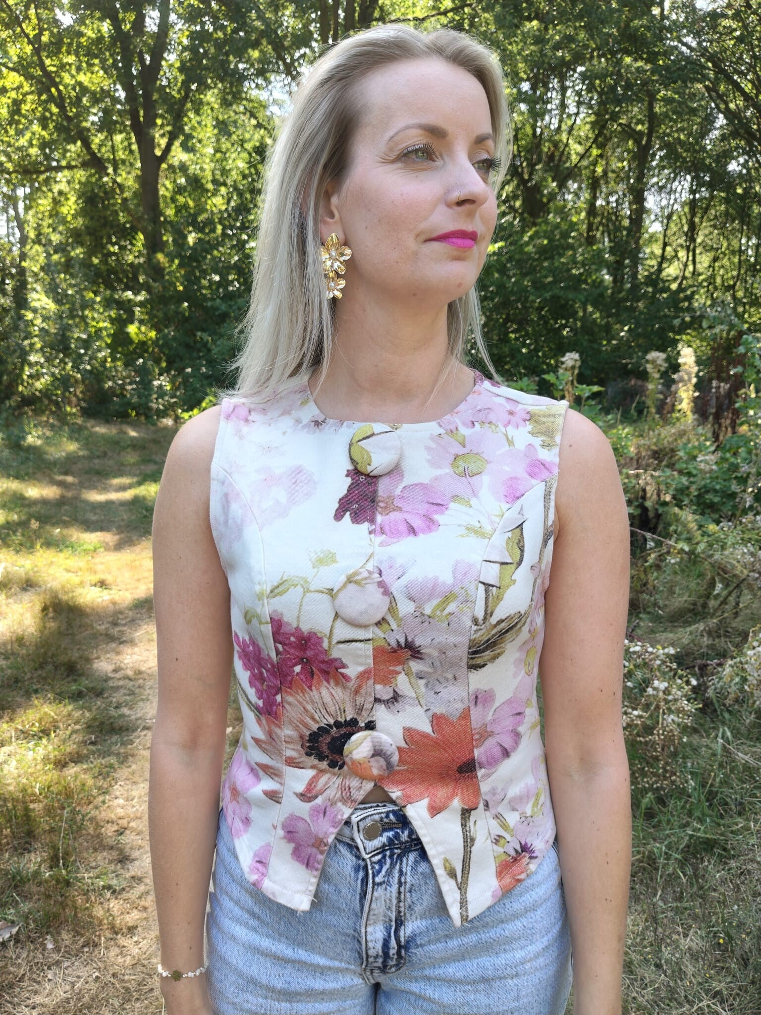 Kleurrijk gilet