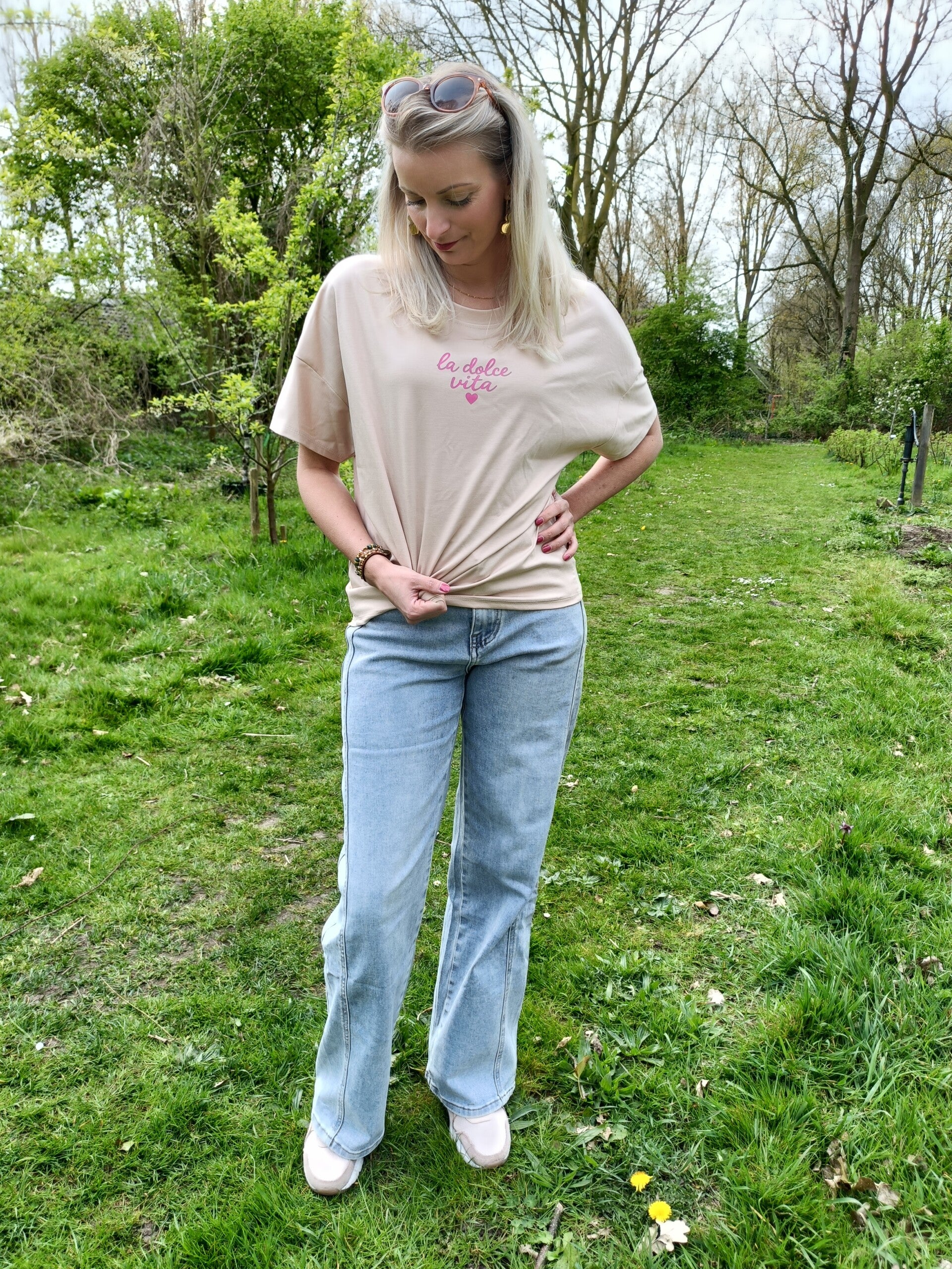 La Dolce Vita T-shirt beige