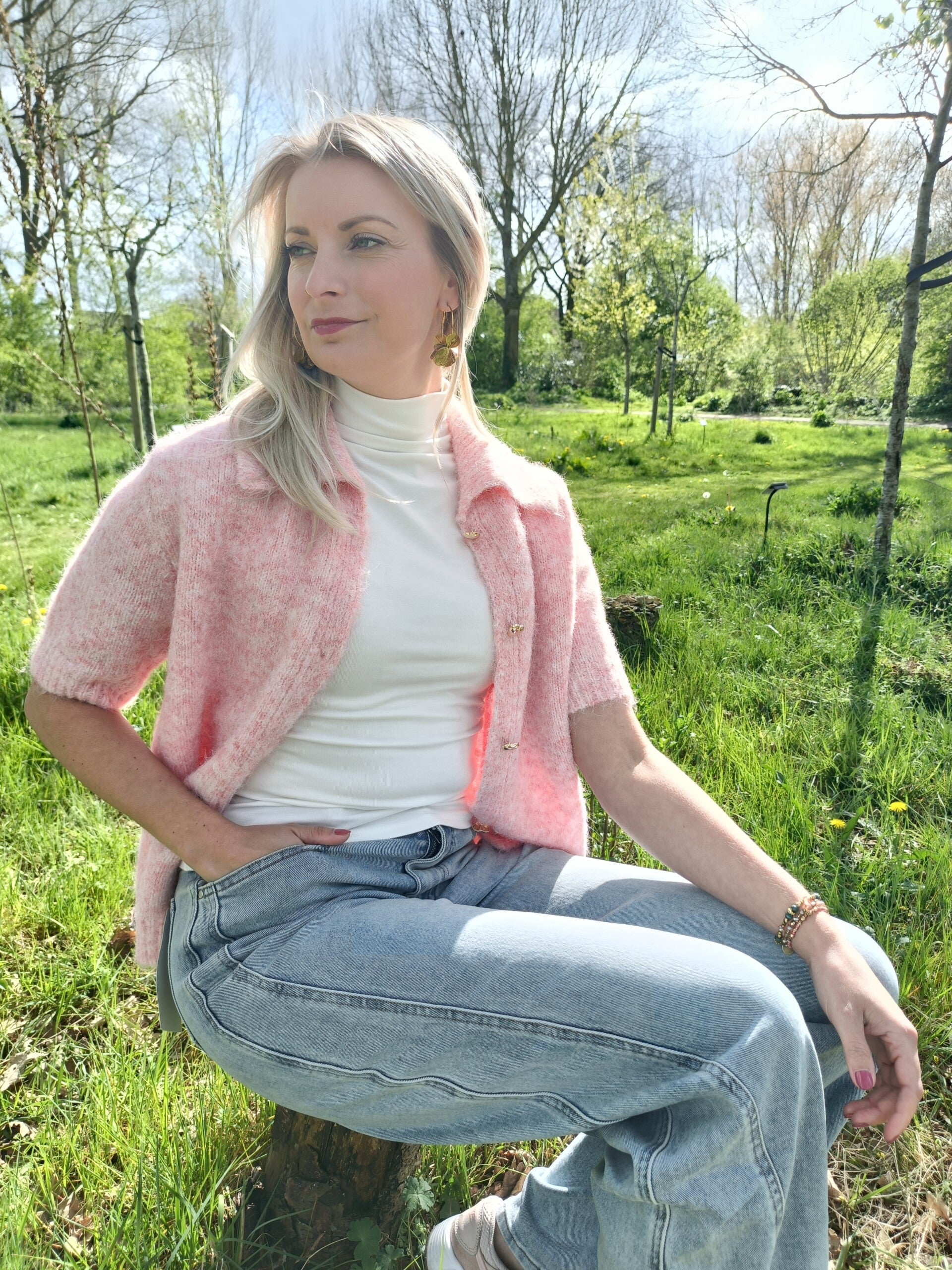 Wide leg jeans